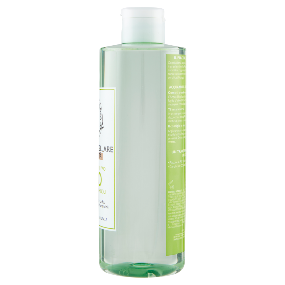 Tesori di Provenza Acqua Micellare, con Foglie d'Ulivo Biologico, Ricco in Polifenoli, 400 ml
