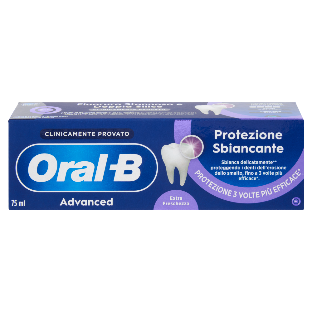 Oral-B Advanced Dentifricio Protezione Sbiancante Extra Freschezza 75 ml