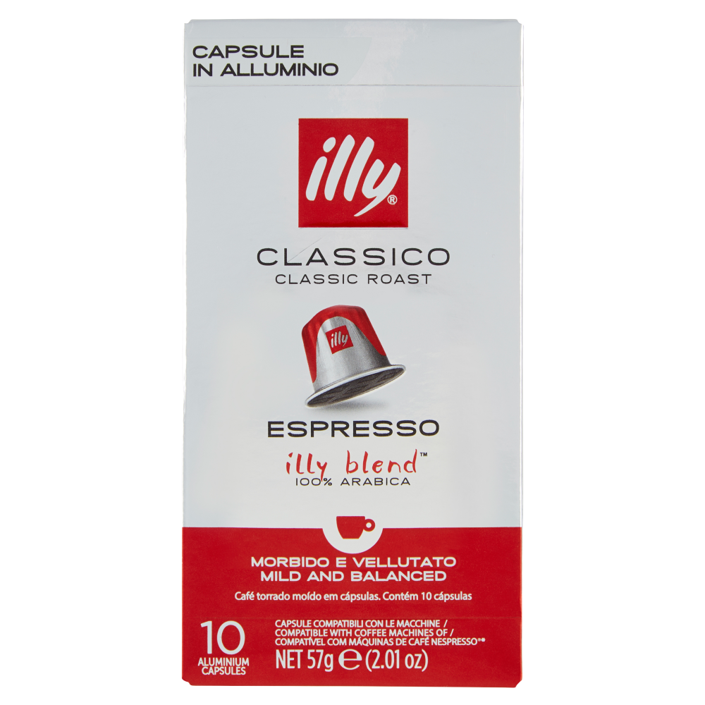 illy Classico Espresso 10 Capsule Compatibili con le Macchine Nespresso* 57  g