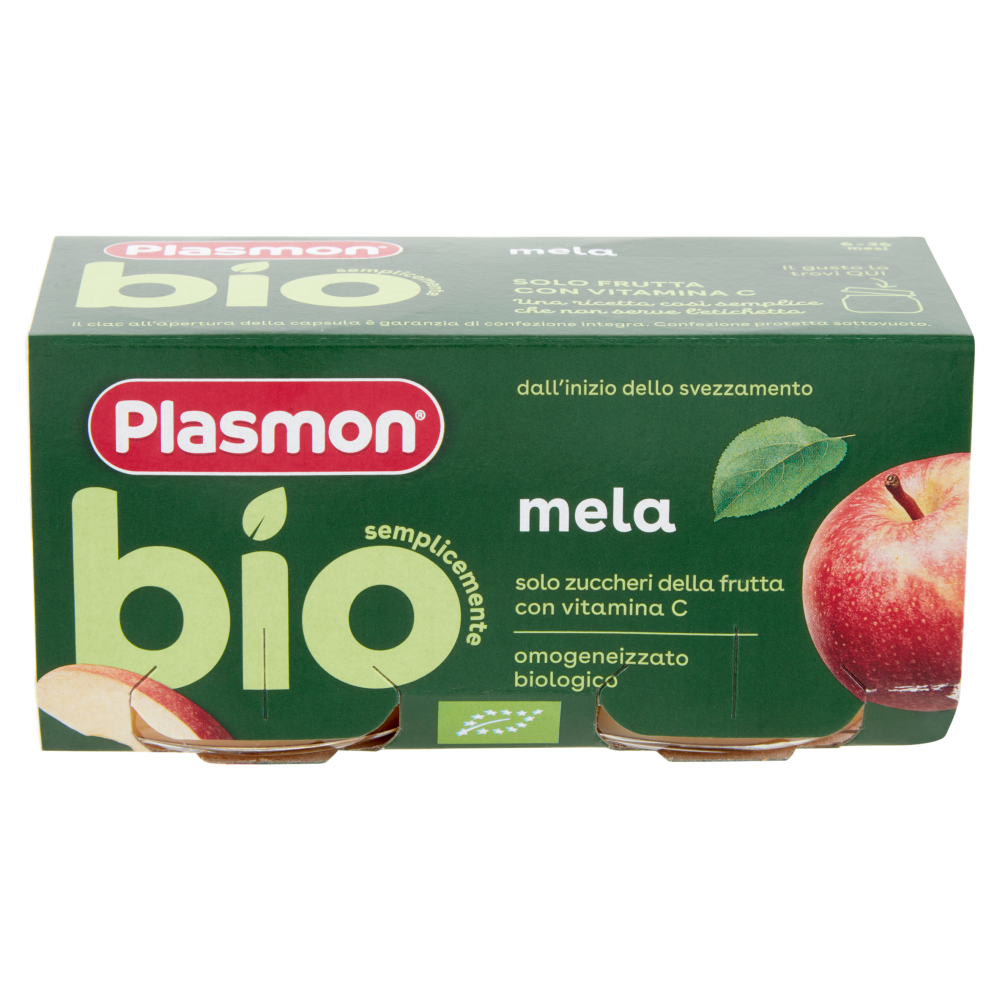 Plasmon semplicemente bio mela 2 x 80 g