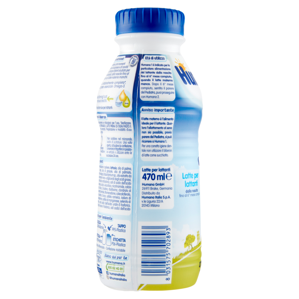 Humana 1 latte in polvere 1100g - Farmasanitaria Dolce Infanzia Aversa