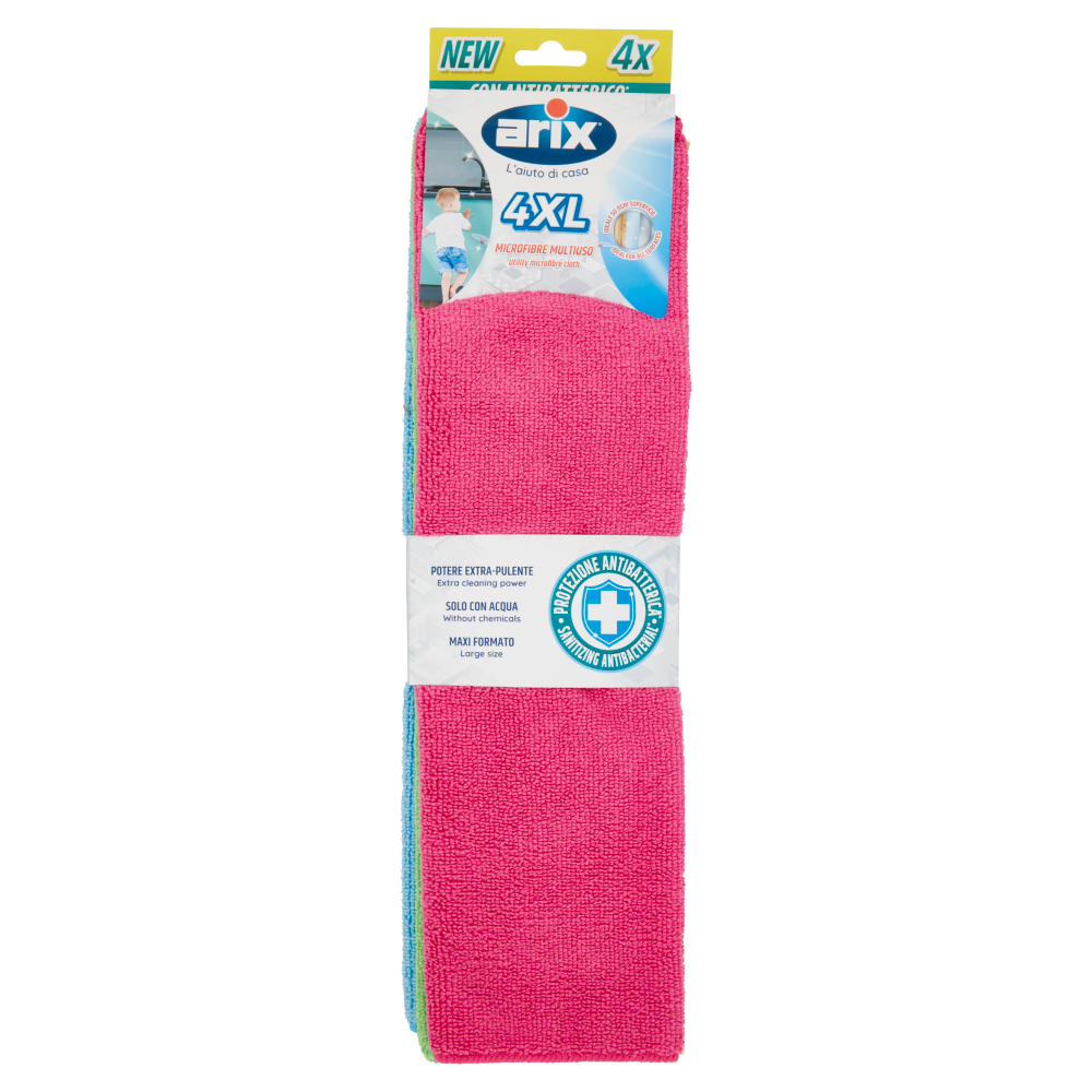 arix Microfibre Multiuso con Antibatterico* 4XL 4 pz
