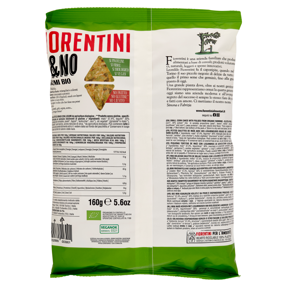 Fiorentini gli Originali Si&No XXL Legumi Bio 160 g