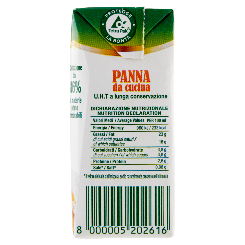 treValli Panna da cucina 200 ml