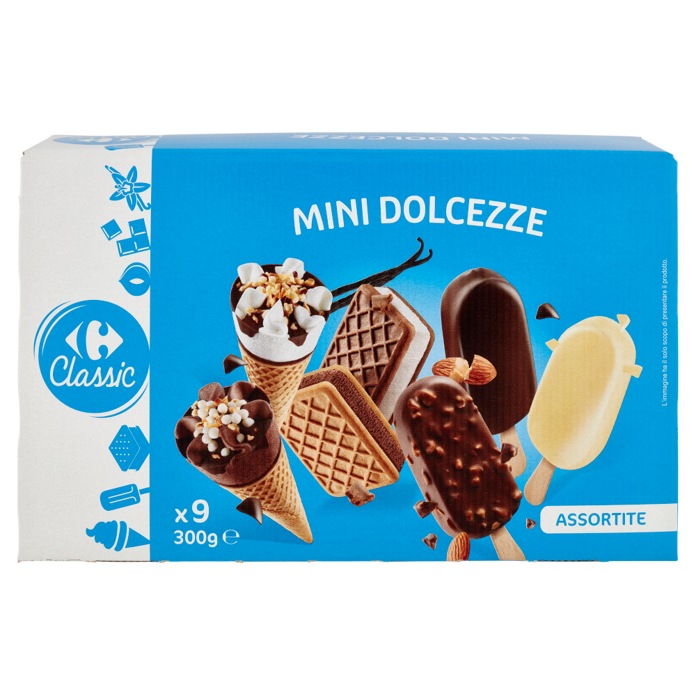 Carrefour Classic Mini Dolcezze Assortite 9 Gelati 300 g