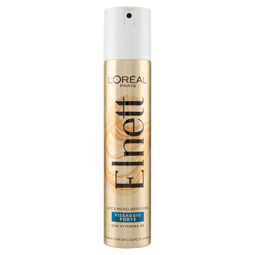 L'Oreal Paris Elnett Lacca fissaggio forte, fissa le acconciature, non appesantisce, 200 ml