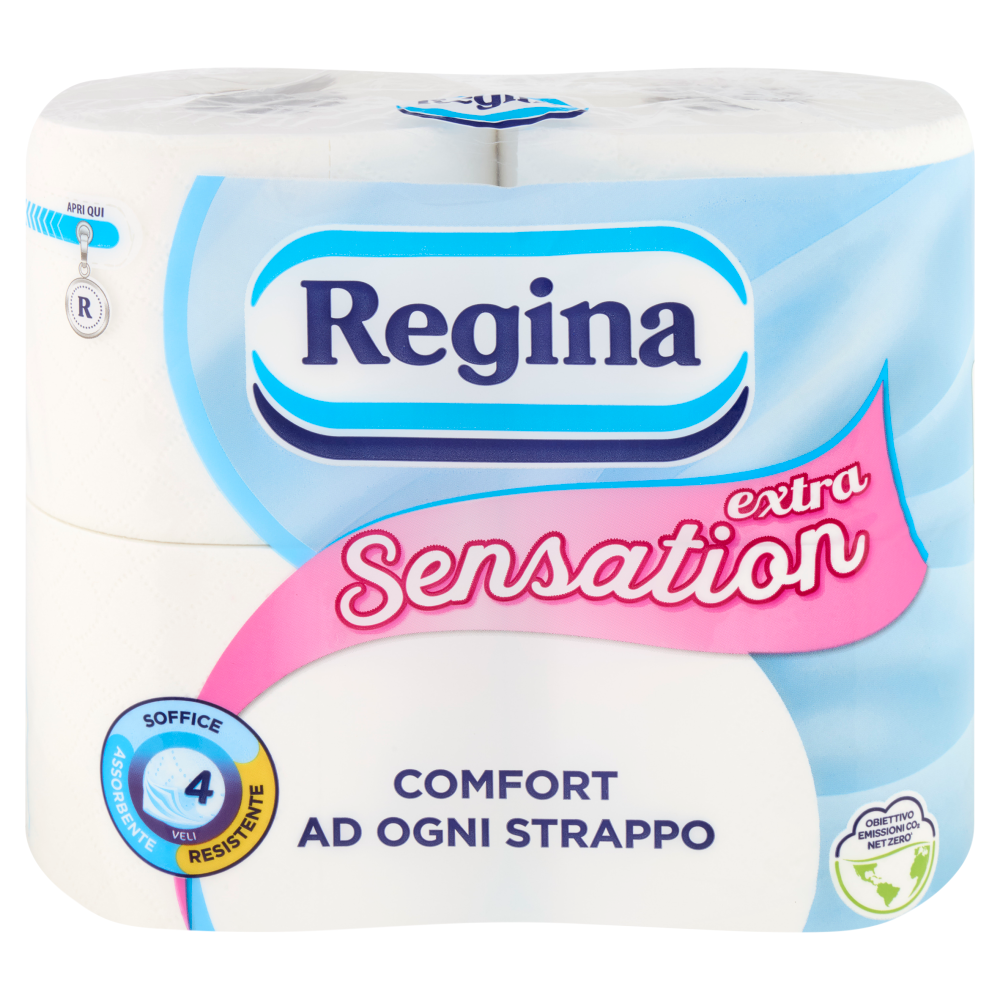 Regina Sensation extra carta igienica 4 rotoli