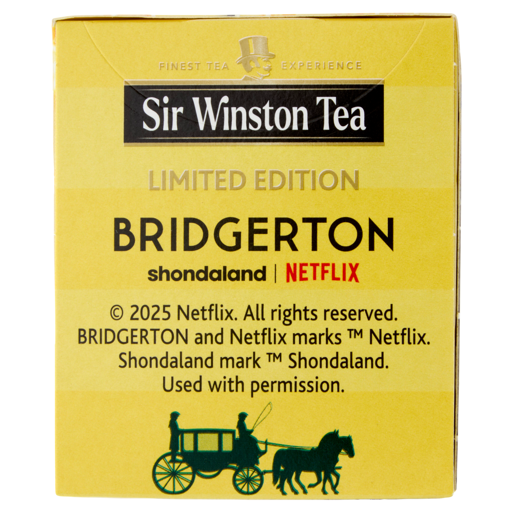 Sir Winston Tea Bridgerton Zenzero e Limone Tè Nero Aromatizzato 20 x 1,75 g