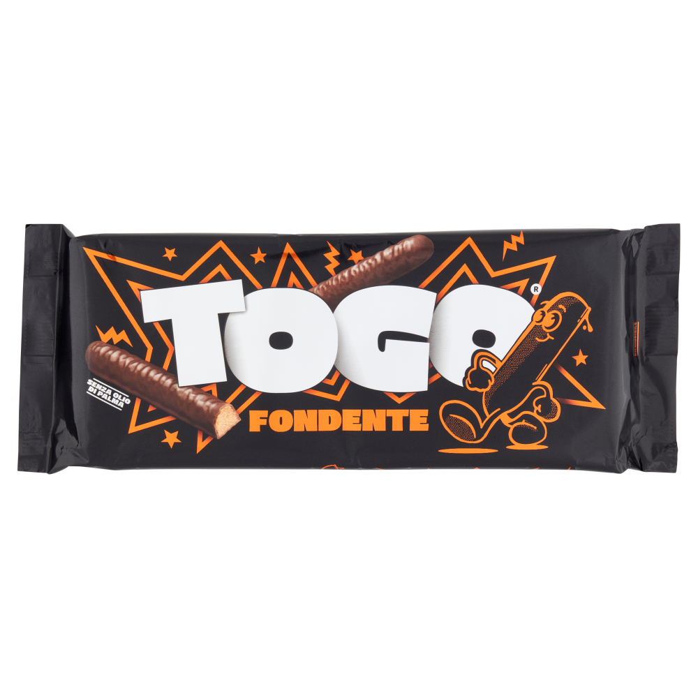 Pavesi Togo Fondente Snack Biscotto Ricoperto con Cioccolato Fondente 120g