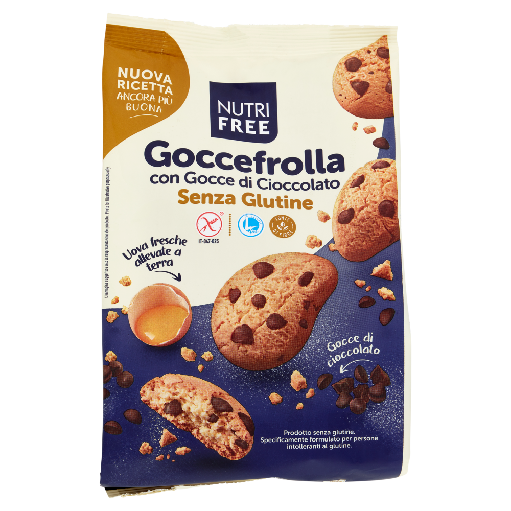 Nutrifree Gocce3frolla con Gocce di Cioccolato Senza Glutine 300 g