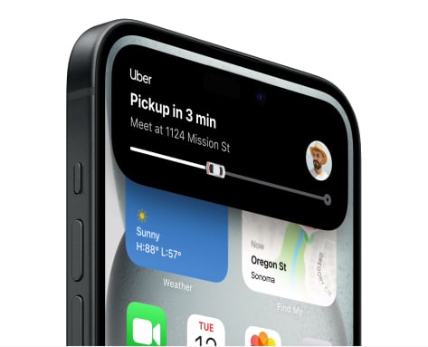 Apple iPhone 15 15,5 cm (6.1") Doppia SIM iOS 17 5G USB tipo-C 128 GB Nero