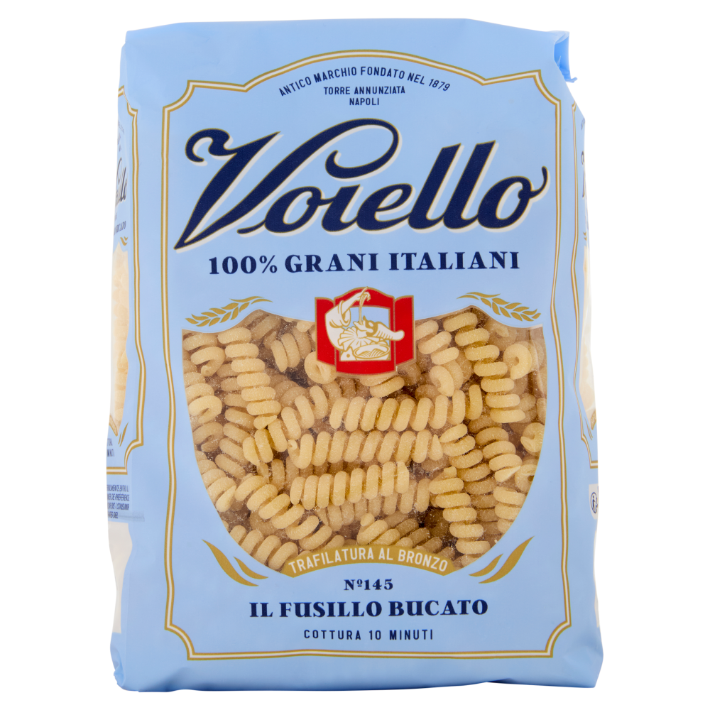 Voiello Pasta Il Fusillo Bucato N°145 Grani 100% Italiani Trafilata Bronzo 500g
