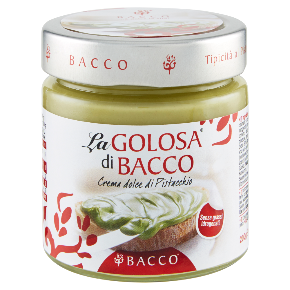 Bacco la Golosa di Bacco Crema dolce di Pistacchio 200 g