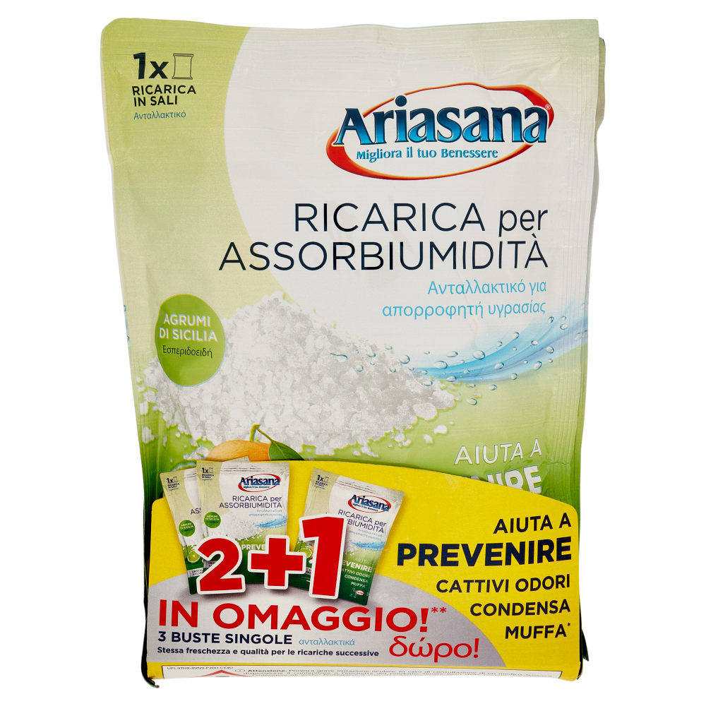 ARIASANA Ricarica Agrumi di Sicilia 2+1 busta 450 g