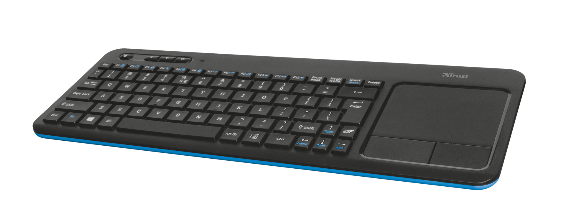 Trust VEZA WIRELESS TOUCHPAD tastiera Universale RF Wireless QWERTY Inglese Nero