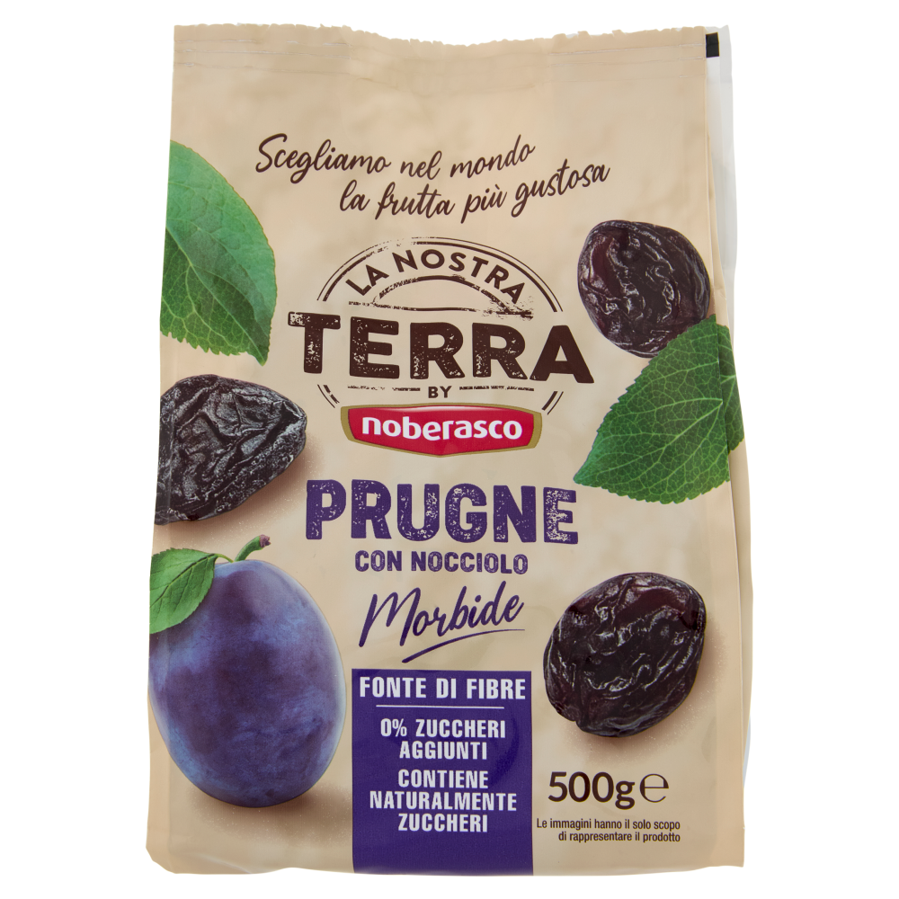 La Nostra Terra Prugne con Nocciolo Morbide 500 g