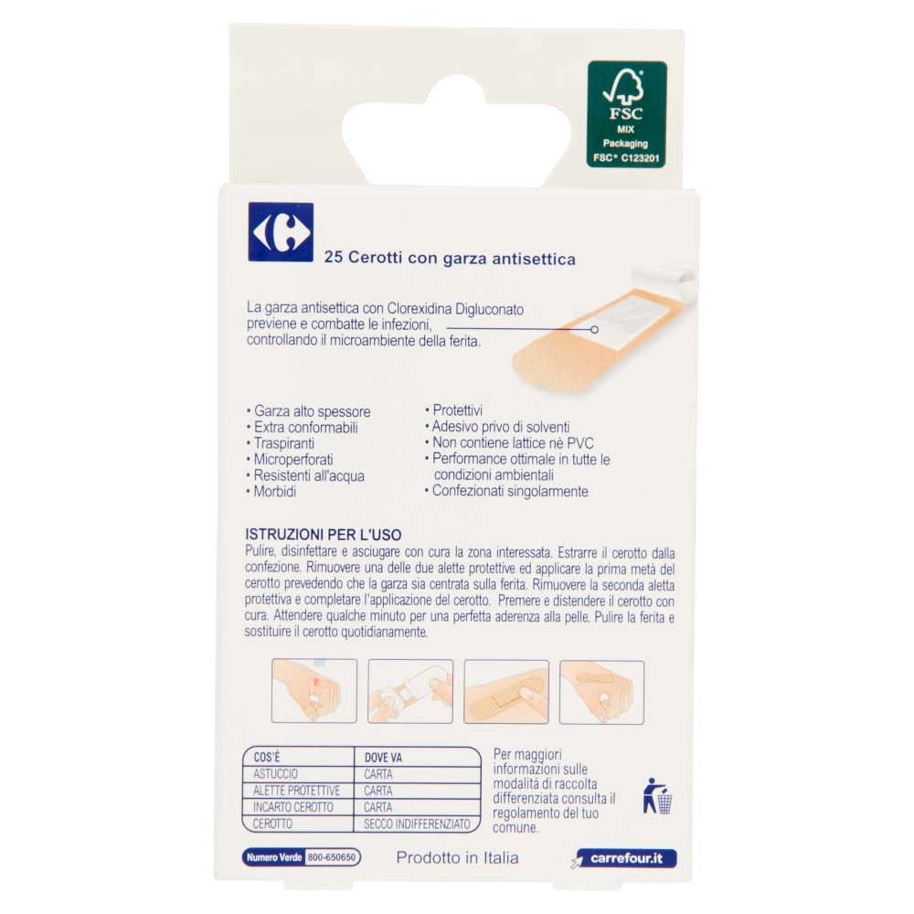 Carrefour Comfort Cerotti assortiti 3 formati 25 pz