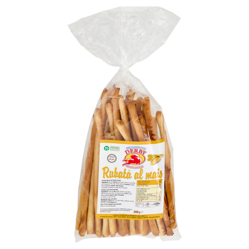 Grissinificio Linea Derby Rubat&agrave; al mais 300 g