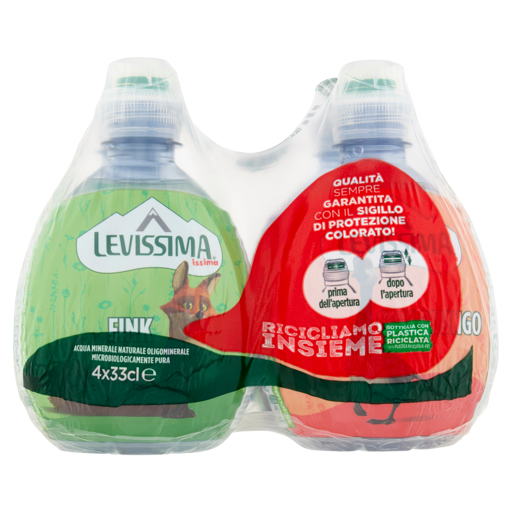 Levissima Issima acqua naturale R-PET 45% 4x0.33L