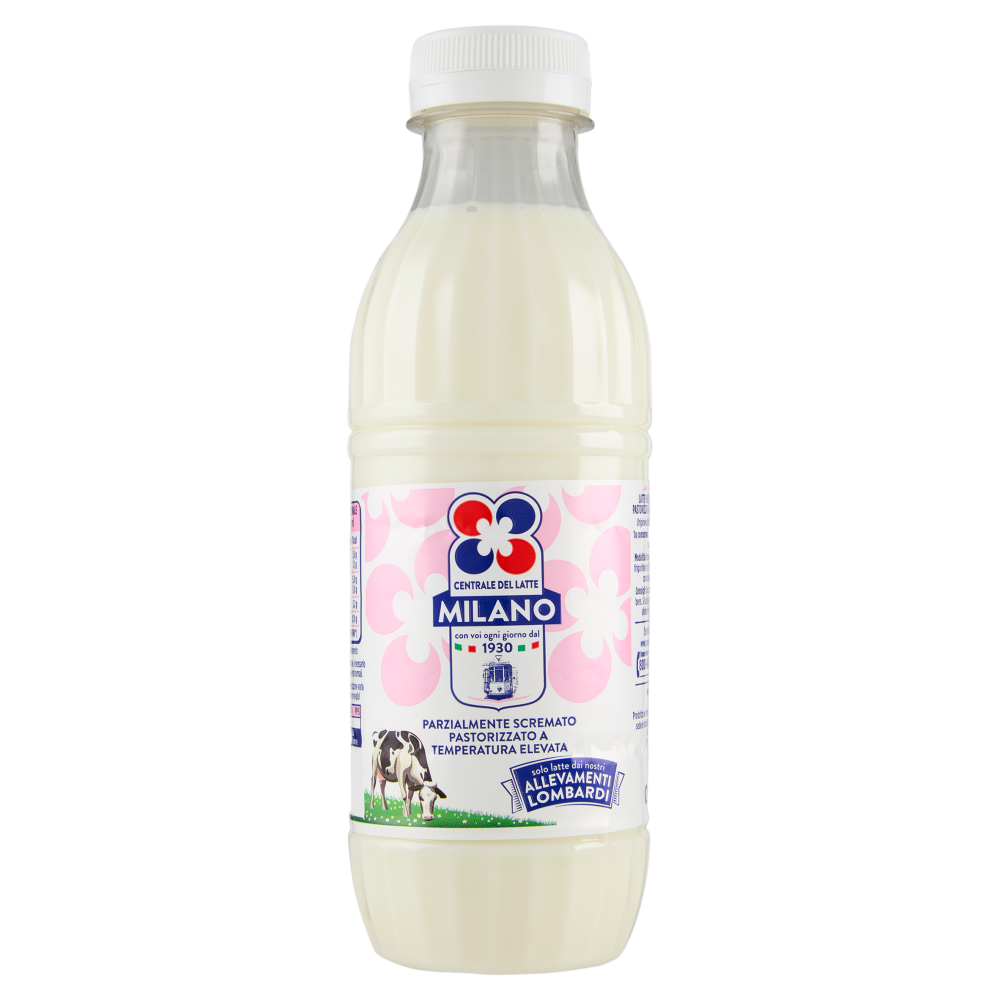 Centrale del Latte Milano Parzialmente Scremato Pastorizzato a Temperatura Elevata 0,5 L