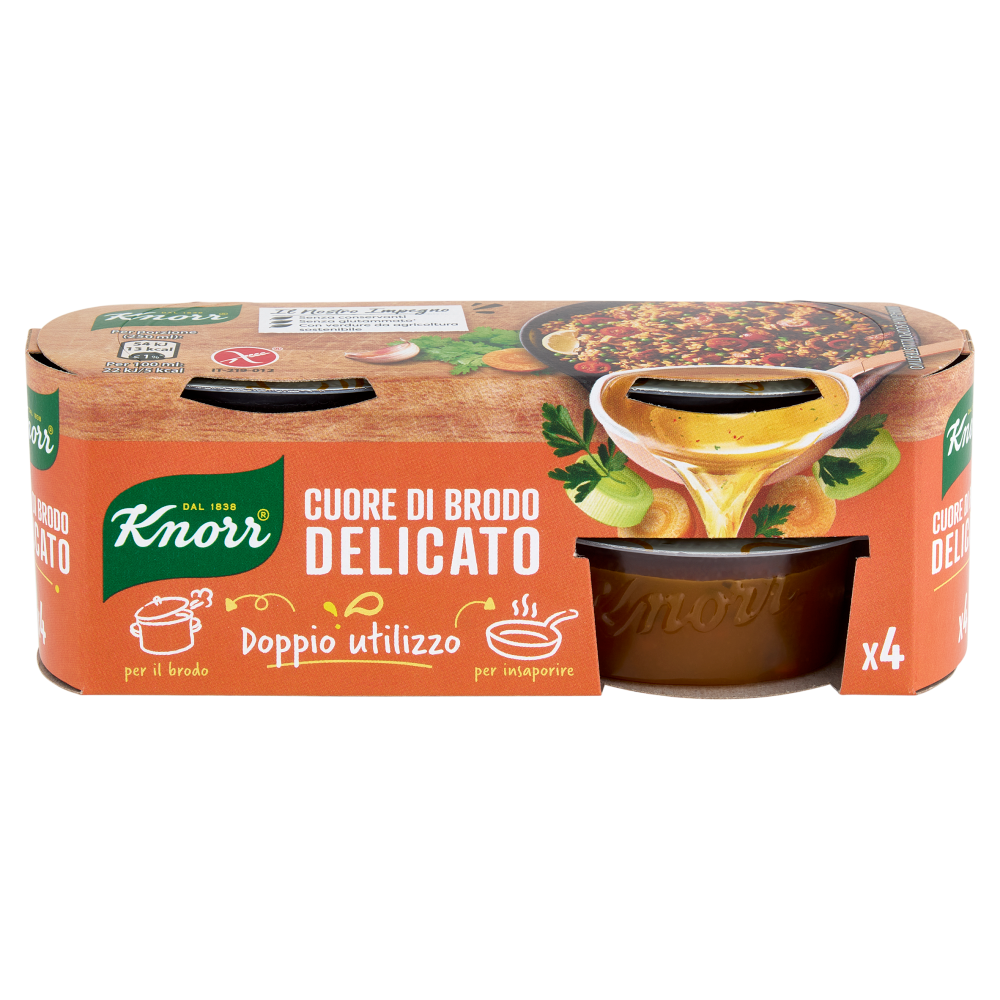 Knorr Cuore di Brodo Delicato 4 x 28 g