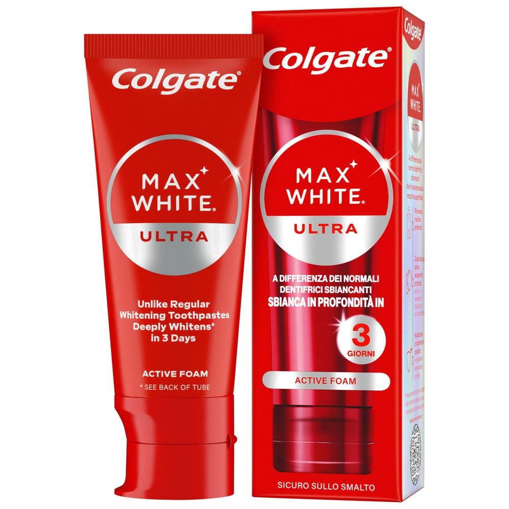 Colgate dentifricio sbiancante Max White Ultra Active Foam 50 ml
