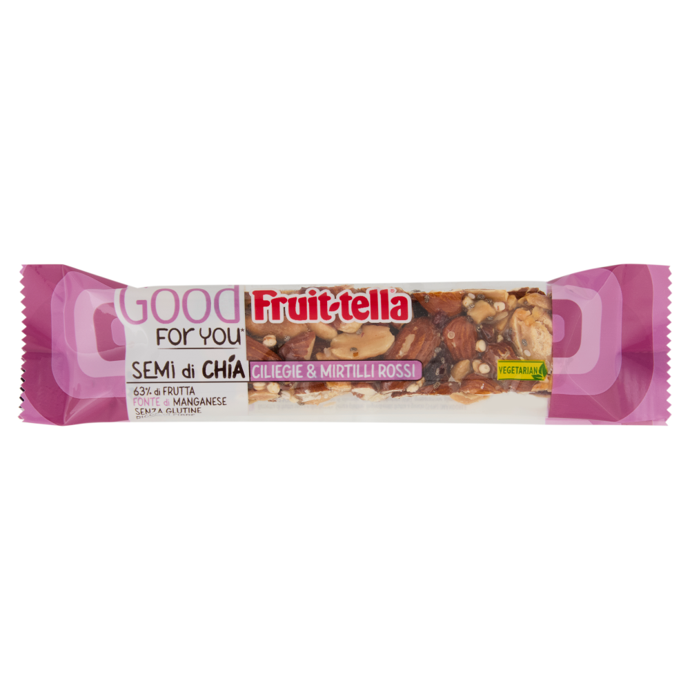Fruit-tella Good For You* Semi di Chia, Ciliegie & Mirtilli Rossi 36 g