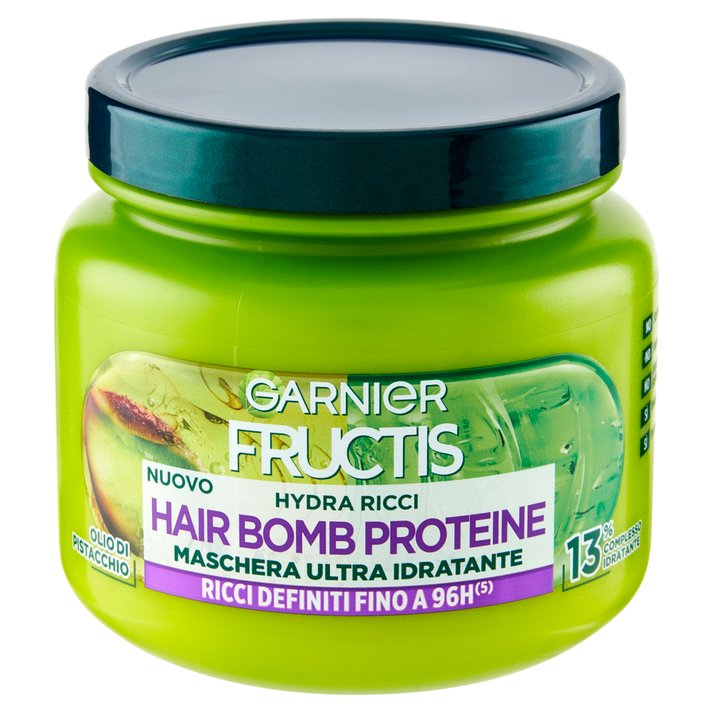 Garnier Fructis Hydra Ricci Hair Bomb Proteine, maschera ultra idratante 320 ml