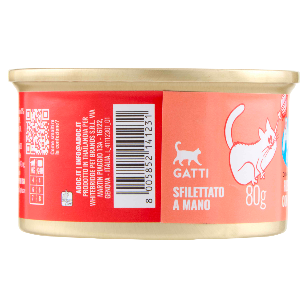 ADoC Complete For Cats Filetti di Pollo con Patate Dolci in Brodo 80 g