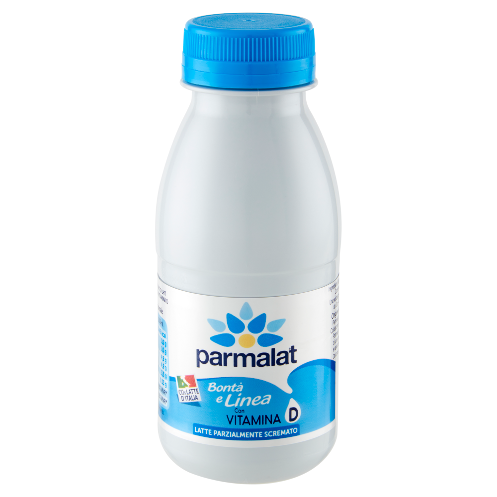 parmalat Bontà e Linea con Vitamina D Latte Parzialmente Scremato 100% Latte d'Italia 250 ml
