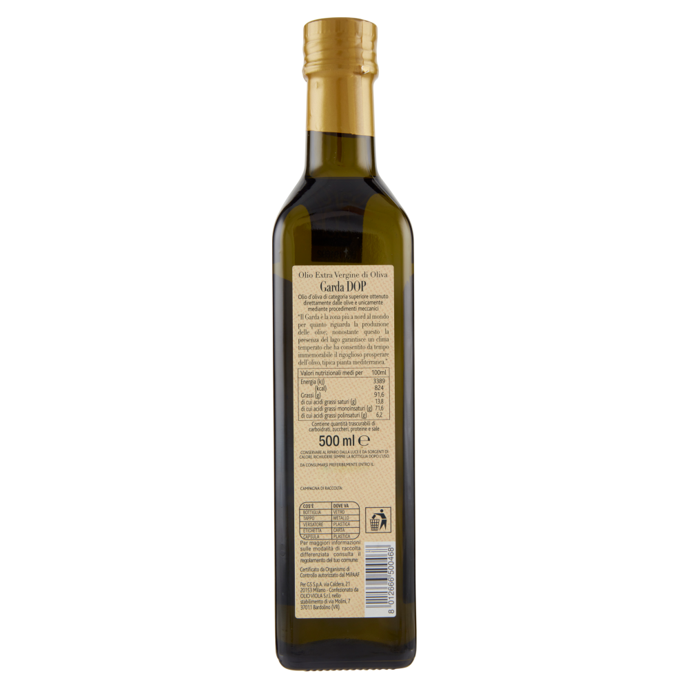 Terre d'Italia Olio Extra Vergine di Oliva Garda DOP 500 ml