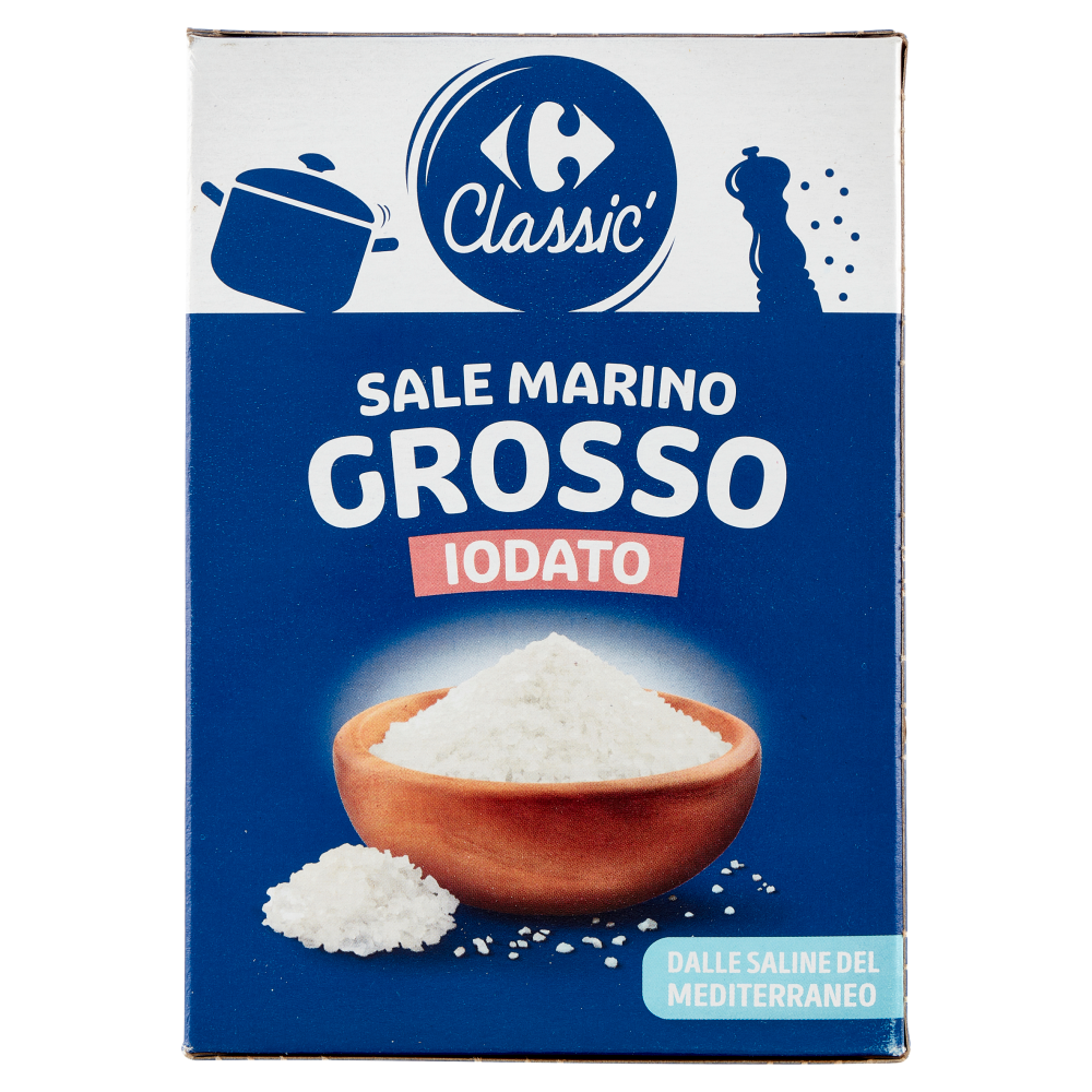Carrefour Classic Sale Marino Grosso Iodato 1 Kg