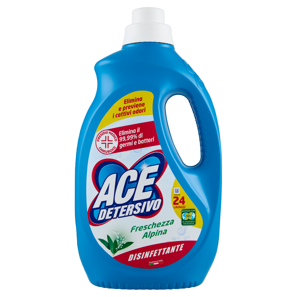 Ace Detersivo Igienizzante Freschezza Alpina 24 Lavaggi 1320 ml