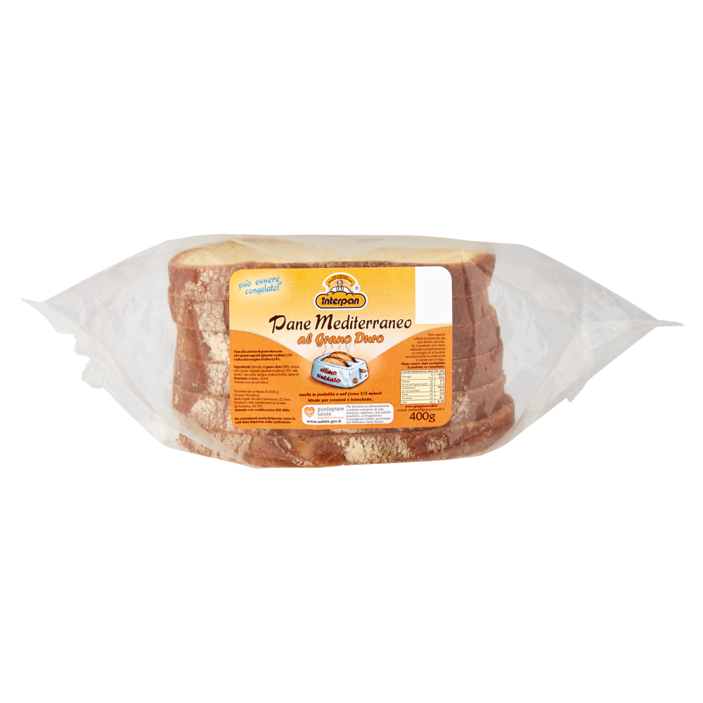 Interpan Pane Mediterraneo al Grano Duro 400 g