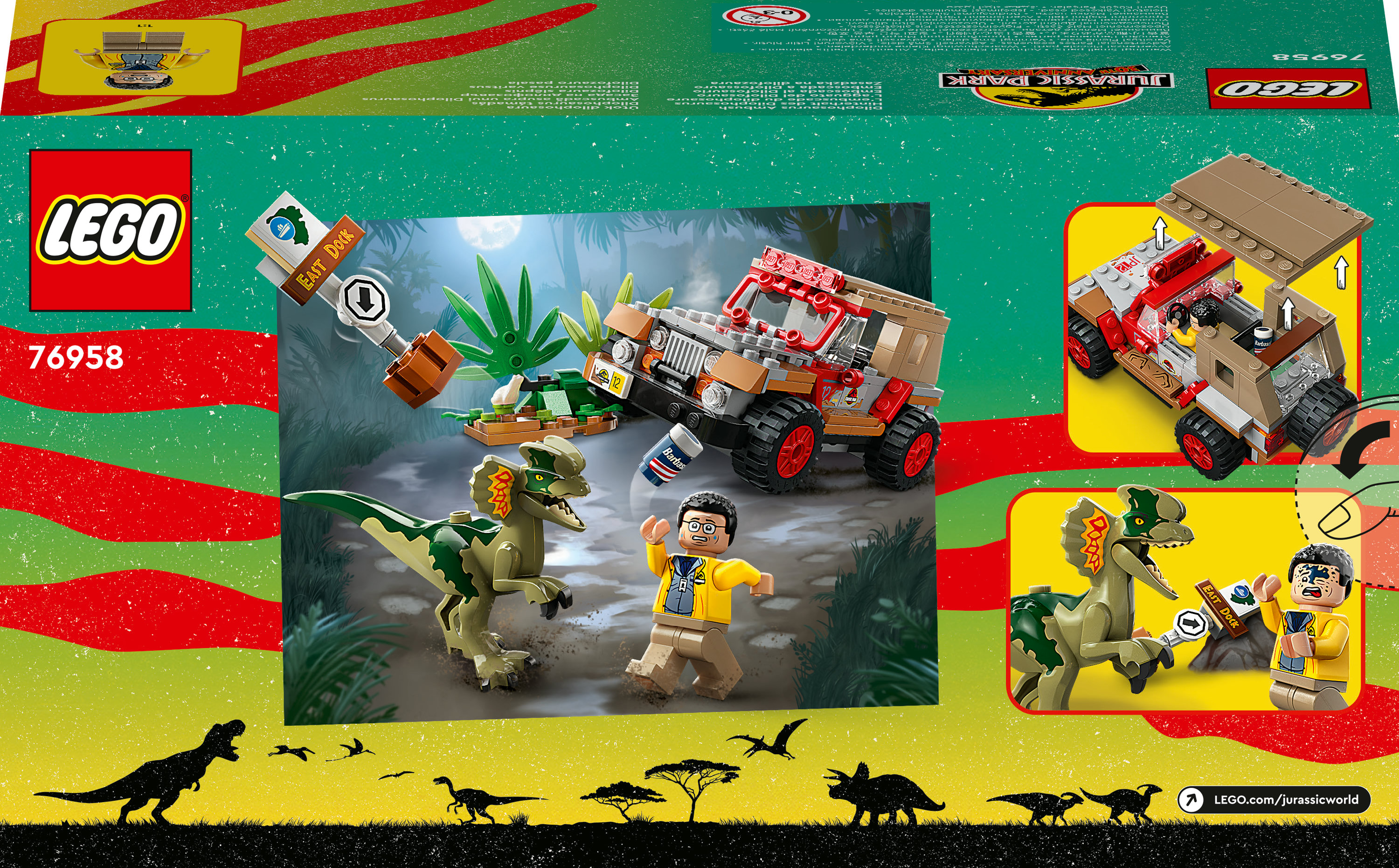 LEGO Jurassic World L&rsquo;agguato del Dilofosauro