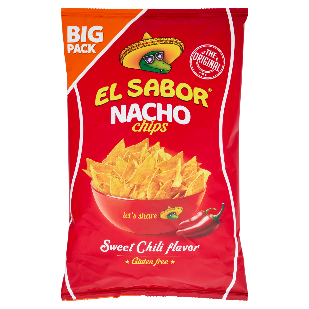 El Sabor Nacho chips Sweet Chili flavour 180 g