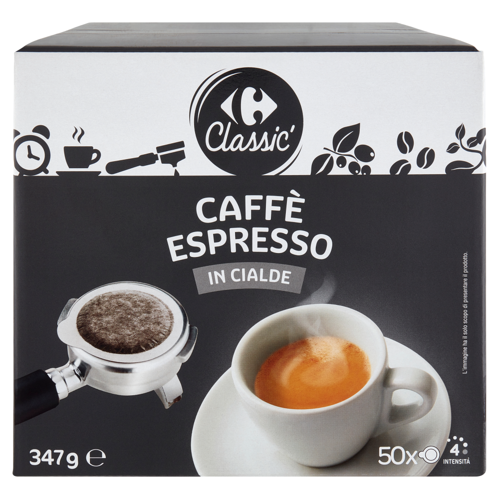 Carrefour Classic Caff&egrave; Espresso in Cialde 50 x 6,95 g