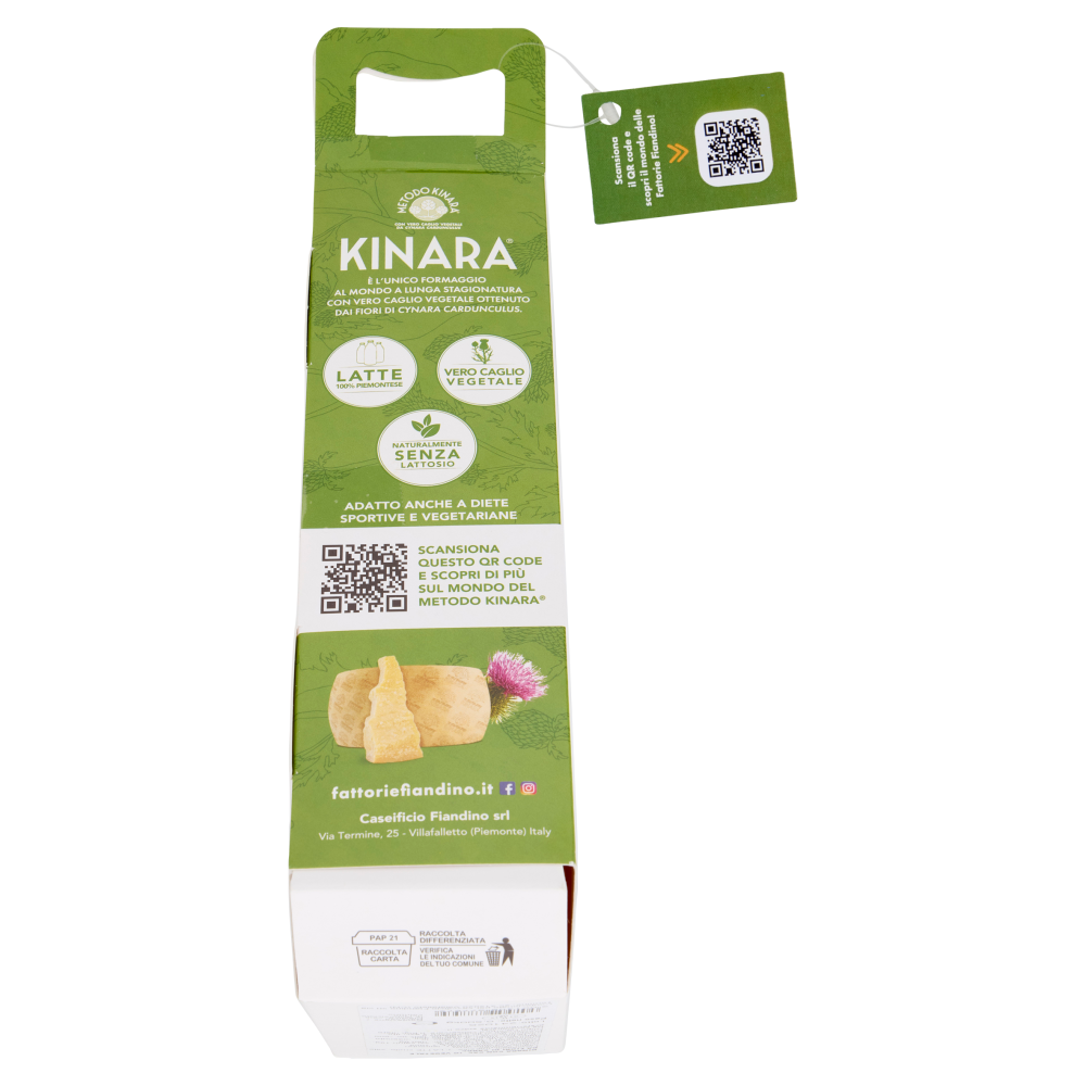 Le Fattorie Fiandino Kinara Formaggio a Lunga Stagionatura 0,500 kg