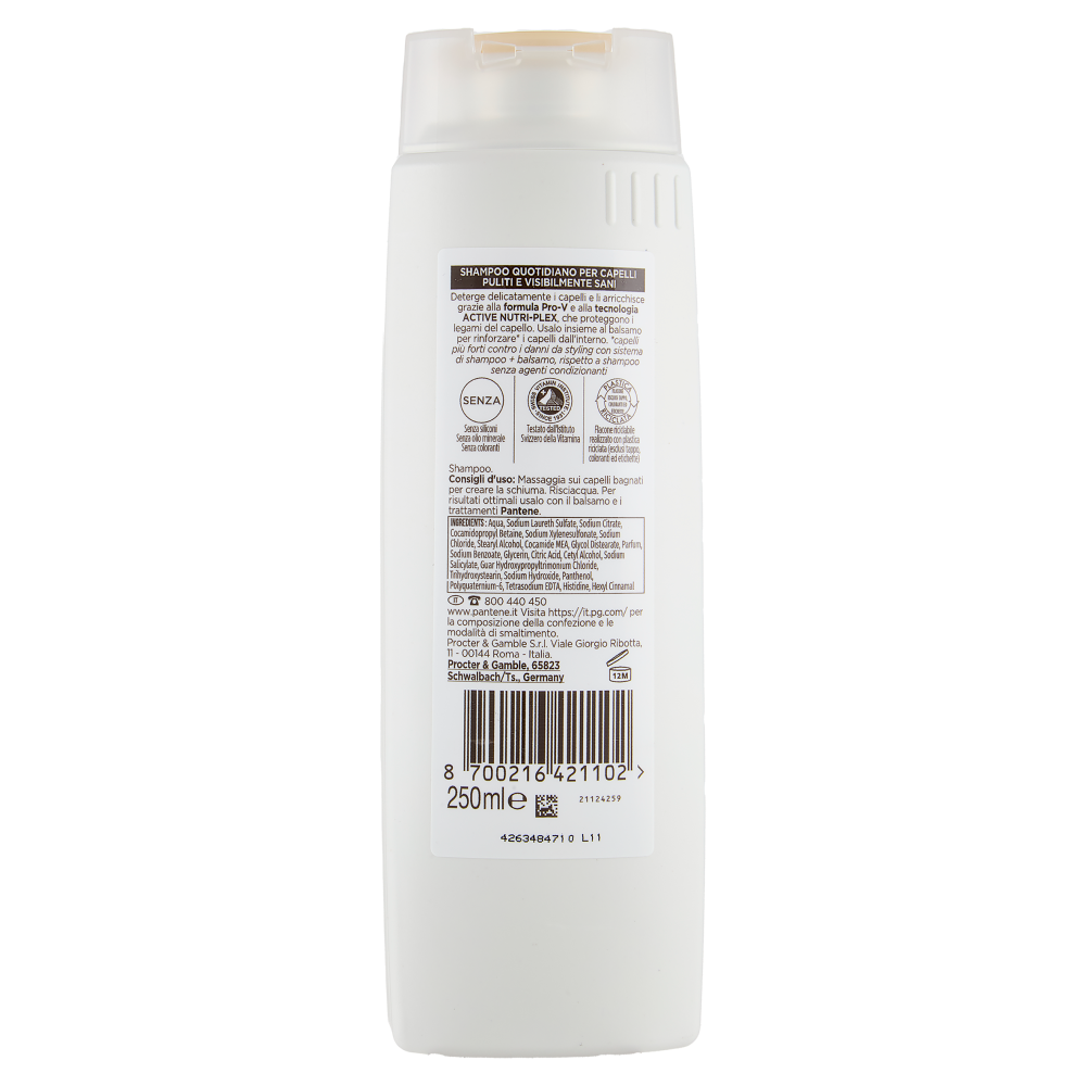 Pantene Pro-V Rigenera e Protegge Shampoo Active Nutri-Plex 250 ml