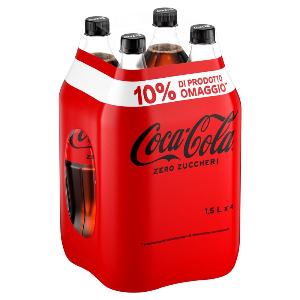 Coca-Cola Zero Zuccheri 4 x 1.5L