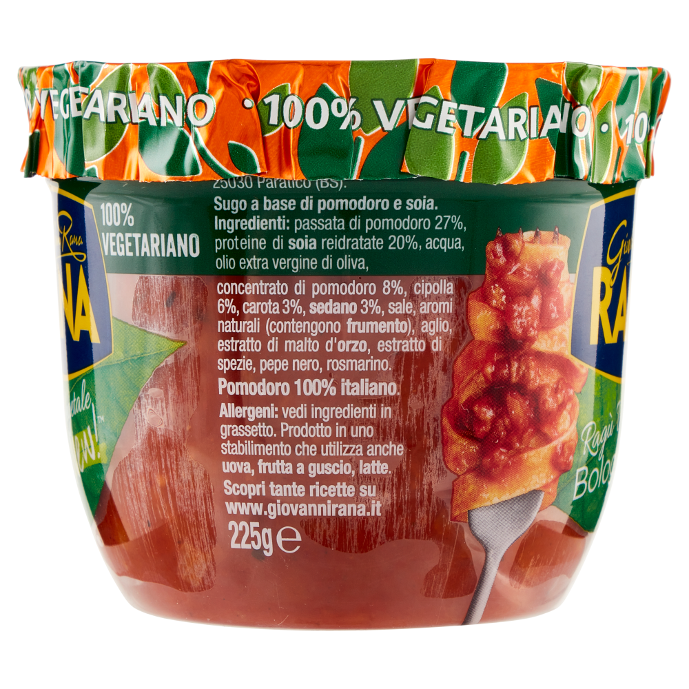 Giovanni Rana Rag&ugrave; Vegetale BologNew! 225 g