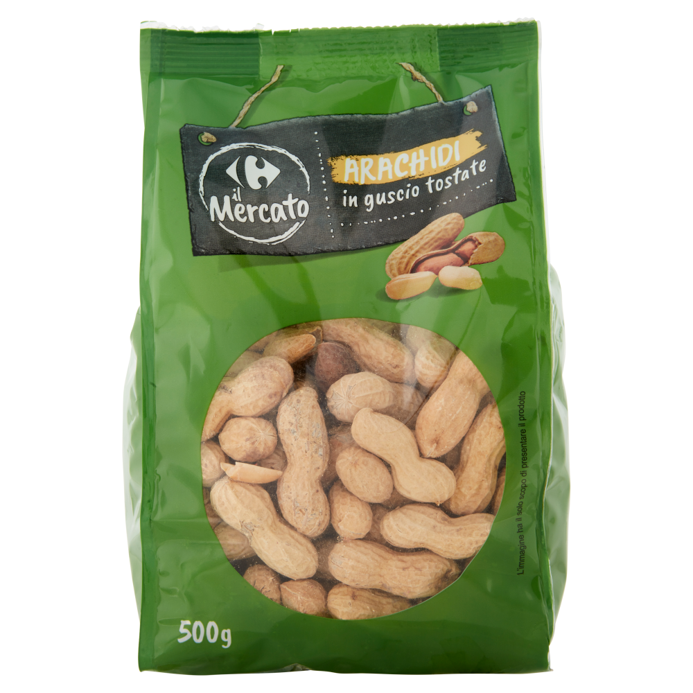 Carrefour il Mercato Arachidi in guscio tostate 500 g