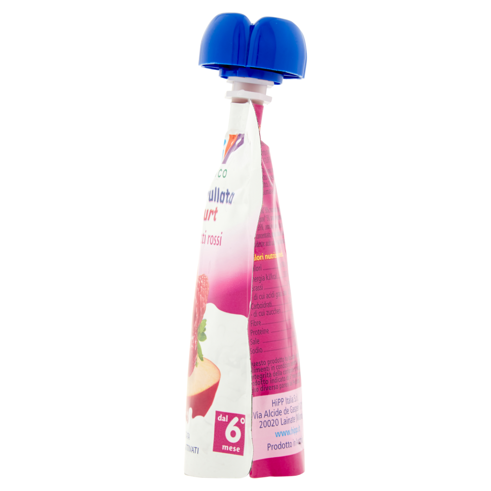 HiPP Biologico Frutta Frullata & Yogurt Mela e frutti rossi 90 g