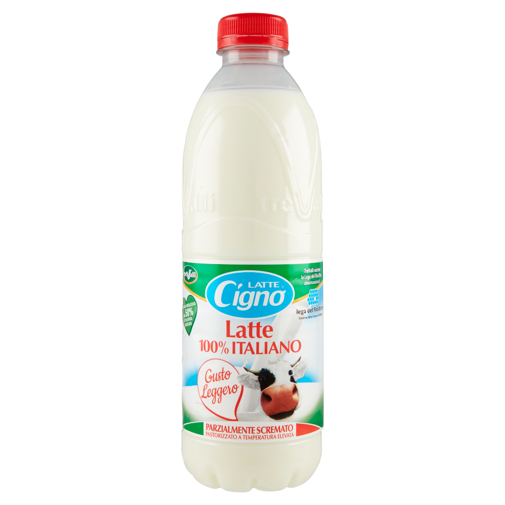 Latte Cigno Latte Parzialmente Scremato Pastorizzato a Temperatura Elevata 1000 ml