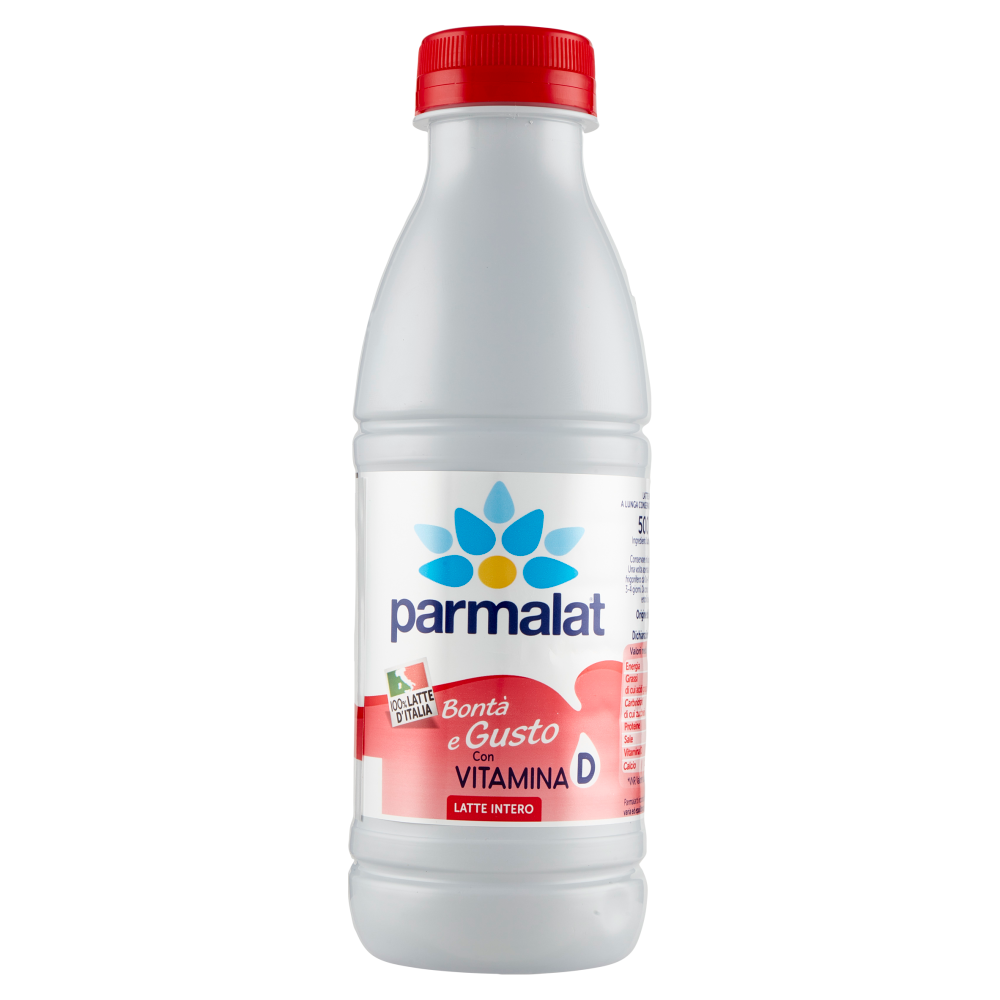 parmalat Bontà e Gusto con Vitamina D Latte Intero 100% Latte d'Italia 500 ml