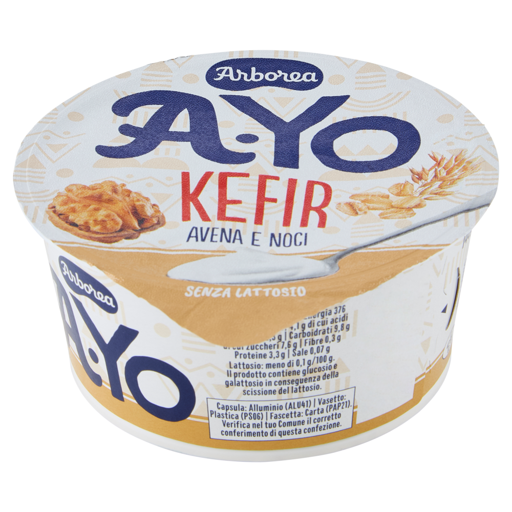 Arborea A-Yo Kefir Avena e Noci Senza Lattosio 140 g