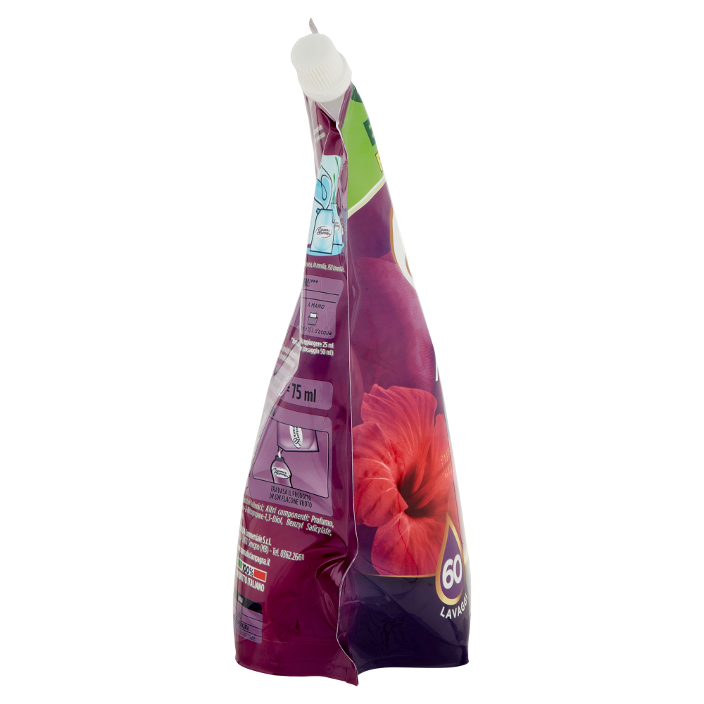 Spuma di Sciampagna Ammorbidente Concentrato Prezioso Ibisco Ecoricarica 1200 ml