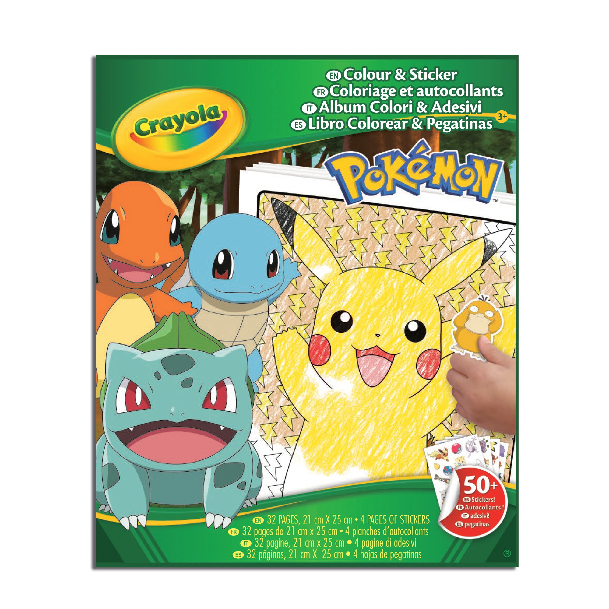 Crayola Album adesivi-coloring pokemon