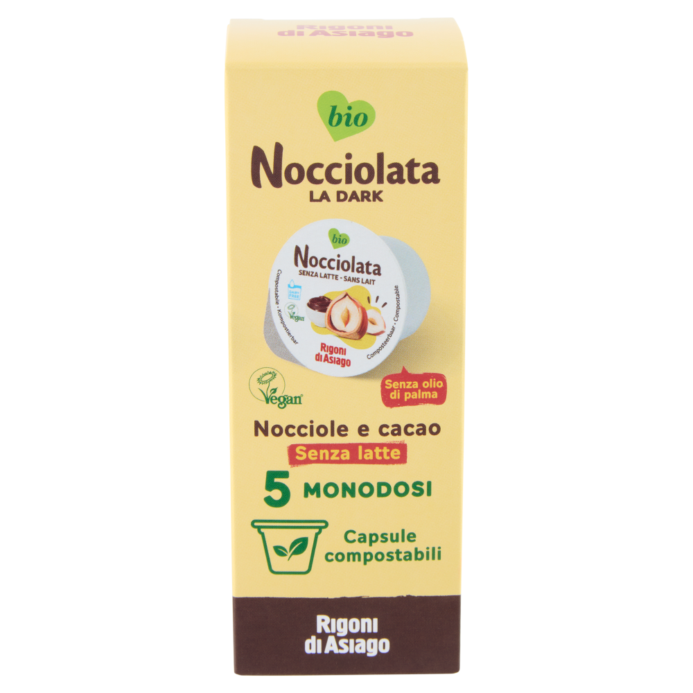 Rigoni di Asiago Noccolata la Dark Senza Latte bio 5 x 20 g