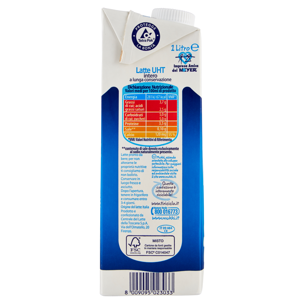 Mukki il Latte intero 1 Litro